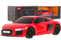 Audi R8 czerwony RASTAR model 1:24 Zdalnie sterowane auto + Pilot 2,4 GHz