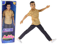 Lalka Dla Dzieci Chłopak Koszula Brązowe Włosy