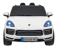 Porsche Cayenne S na akumulator dla dzieci Lakier Biały SUV + Pilot