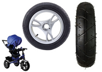 Plastikowe koło z gumową oponą (pompowane) PRO600 przednie