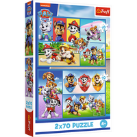 Puzzle - 2x70 - Psi Patrol rządzi - Trefl 34441