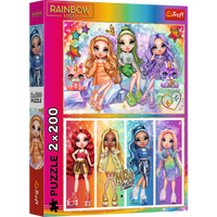 Puzzle - 2x200 - Tęczowe lalki - Rainbow high - Trefl 13335