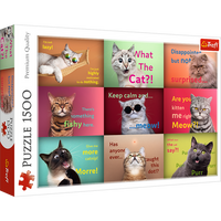 Puzzle - 1500 - Zabawne Kocie Portrety - Trefl 26212