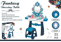 Interaktywna Toaletka Księżniczki dla dzieci 3+ Świecące Gwiazdki + Suszarka z nawiewem + Akcesoria