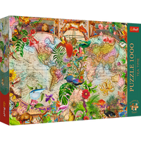 Puzzle - 1000 Premium Plus - Tea Time: Antyczna mapa świata - Trefl 12077
