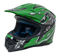 Kask Motocyklowy Enduro Zielony M