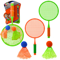Zestaw Rakiety Do Badmintona 2 Rakietki 2 Duże Lotki Z Piłką