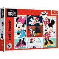Puzzle - 100 - Zabawna Minnie - Disney - Trefl 16517