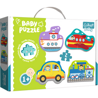 Puzzle - Baby Classic - Pojazdy transportowe - Samolot Statek Auto Pociąg - Trefl 36075