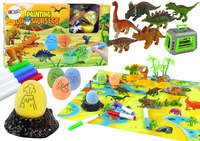 Zestaw Kreatywny DIY Dinozaury Jaja Do Malowania Transporter