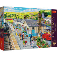 Puzzle - 1000 Premium Plus - Tea Time: Dworzec kolejowy - Trefl 10810