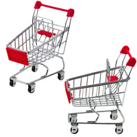 Mini Wózek Sklepowy Metalowy Odgrywanie Scen Dla Lalek Ozdoba