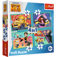 Puzzle - 4w1 (35, 48, 54, 70) - Zwariowane Minionki - Trefl 34648
