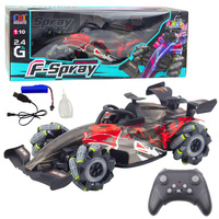 Wyścigówka Zdalnie Sterowana RC 1:10 Światła Dźwięki Para Wodna Czerwona