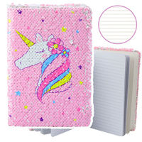 Zeszyt Notatnik W Linie Cekiny Dwukolorowe Jednorożec A5 80 Kartek