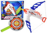 Łuk z Tarczą Na Miękkie Strzałki z Przyssawką 6 Sztuk