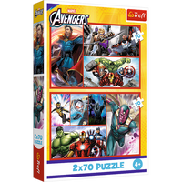 Puzzle - 2x70 - Zostań bohaterem - Avengers - Trefl 34439