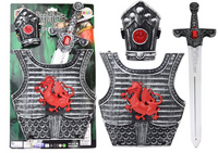 Strój Kostium Samuraja Rycerza Zestaw Zbroja Miecz Nadgarstnik