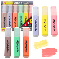 Zestaw Zakreślaczy Pisaki Do Notatek Pastelowe Kolory 6szt