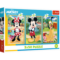 Puzzle - 3x50 - Myszki na wakacjach - Disney - Trefl 34881