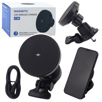 Uchwyt Samochodowy Magnetyczny Z Ładowarką Indukcyjną 15W